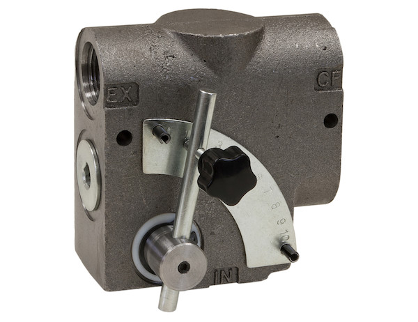 Válvula divisora de flujo, prioritaria, con puerto lateral