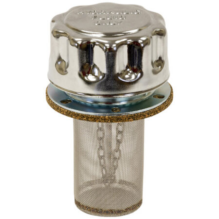 Tapón de respiro con filtro de cromo.